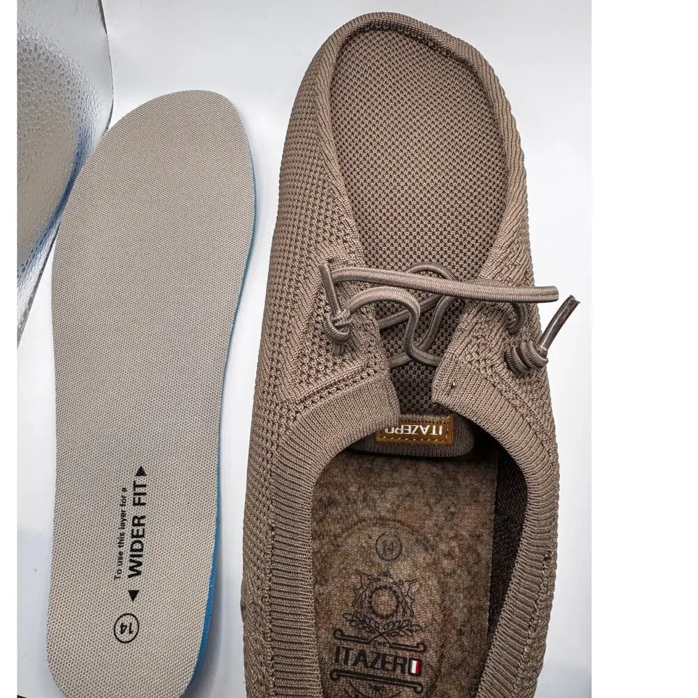 New ITAZERO Men's Khaki Distinto Loafers Casual Shoes Size 14